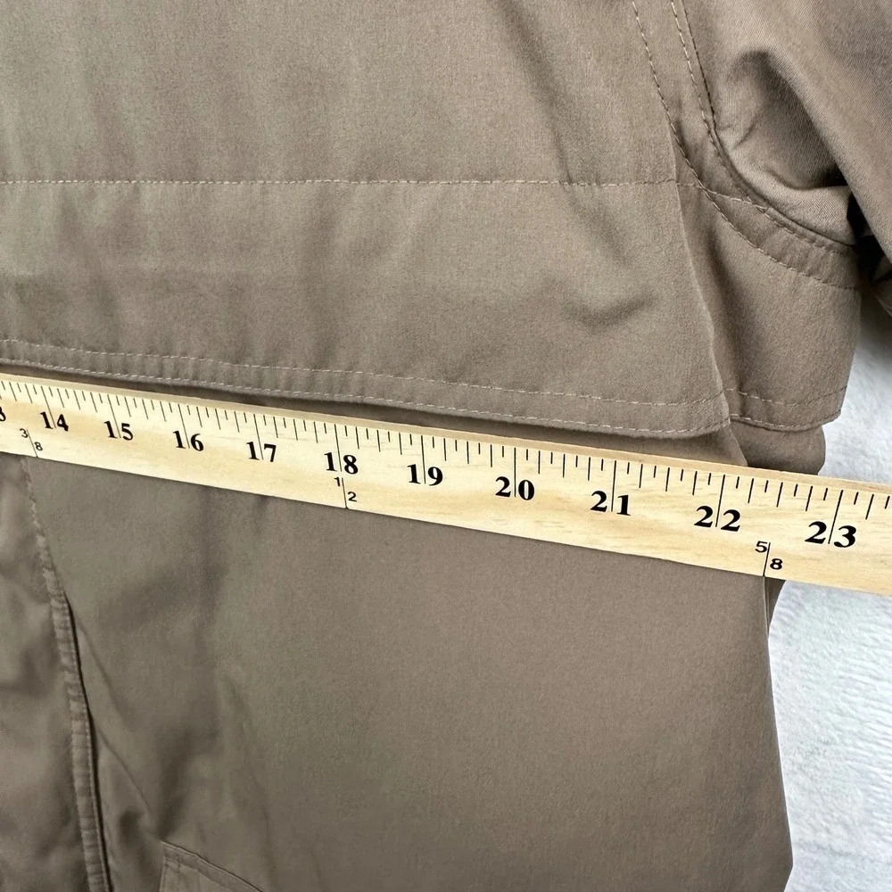 VTG L.L.Bean Traveler Jacket Mens M Brown 3-in-1 Fleece Long Lined Hooded Parka